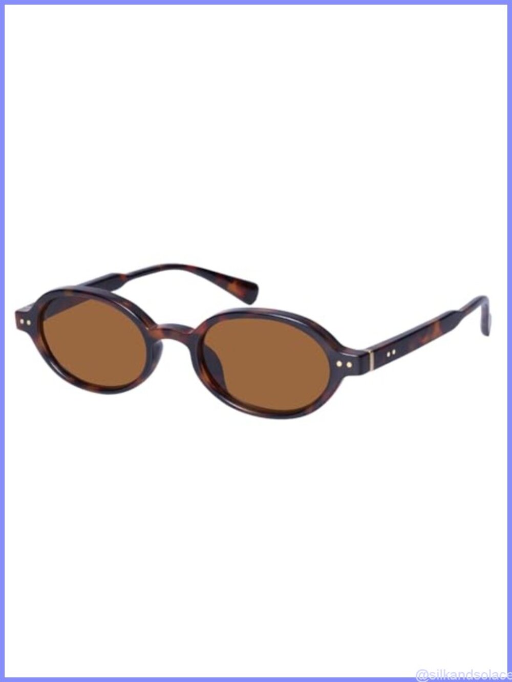 Small Oval Sunglasses UV400 Retro Full Frame Women's Eyewear